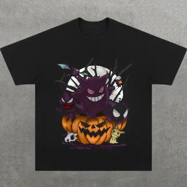 Halloween Little Gengars T-Shirt, Pokemon Tee, Unisex T-Shirt, Gift For Men Women