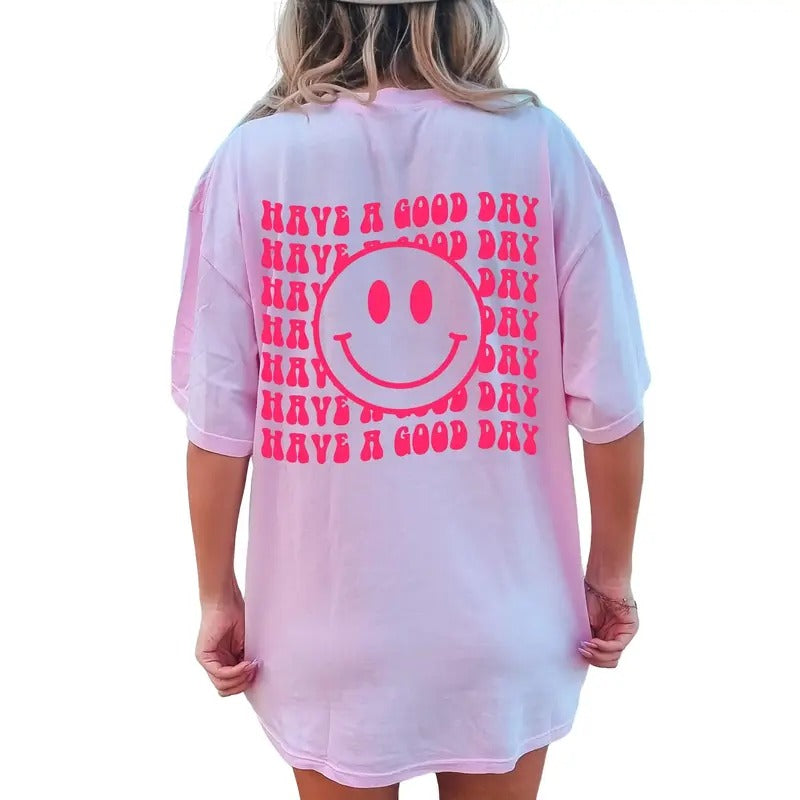 Have A Good Day Shirt, Trendy Good Day Tee, Best Gift For Her, Vsco Girl, Smile Face Shirt, Unisex T-Shirt, Gifts For Female Male, Short Sleeve Tee Shirt, Gifts For Birthday Mothers Day Christmas Anniversary