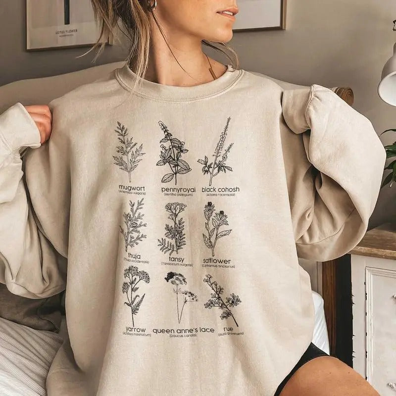 Herbs for Reproductive Freedom Unisex Jersey T- shirt, Sweatshirt, Hoodie for Women Lady - Full Color Top Womenswear Tshirt Sweatshirt Hoodie