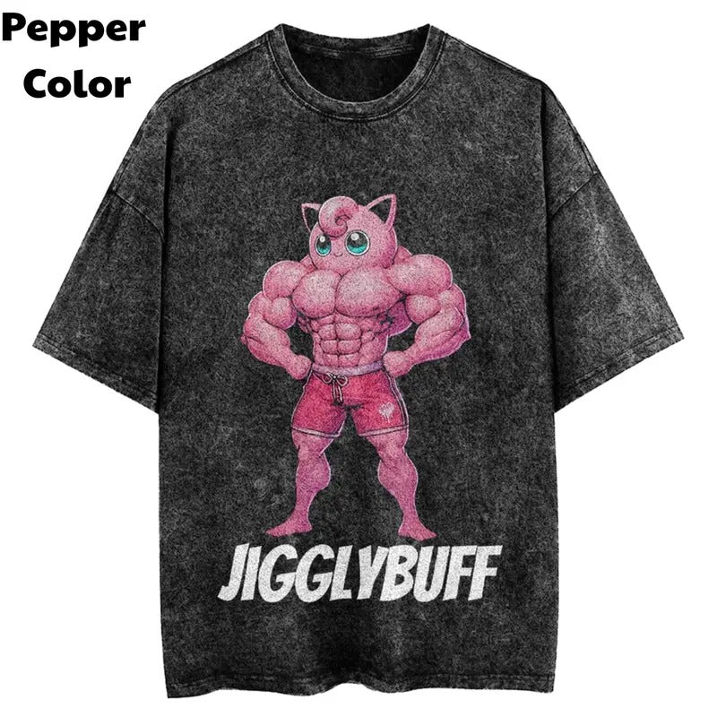 Jigglybuff Gym Vintage T-Shirt, Pokemon Shirts, Pokemon Stuff, Gym Shirt, Unisex T-Shirt, Gift For Men Women Top Menswear