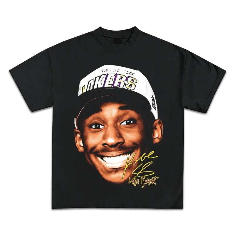 Kobe Bryant Big Face Shirt Vintage Inspirational Basketball Graphic Tee Shirt Motivational Sports Shirt for Men Women Streetwearstyle{n002}2