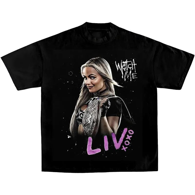 LIV MORGAN WWE TEE, Wrestling Tee, WWE Tee, Wrestling Gift, Sports Shirt, Gift for Him Gift For Her Hoodie Sweatshirt Streetwear Crewneck Clothing