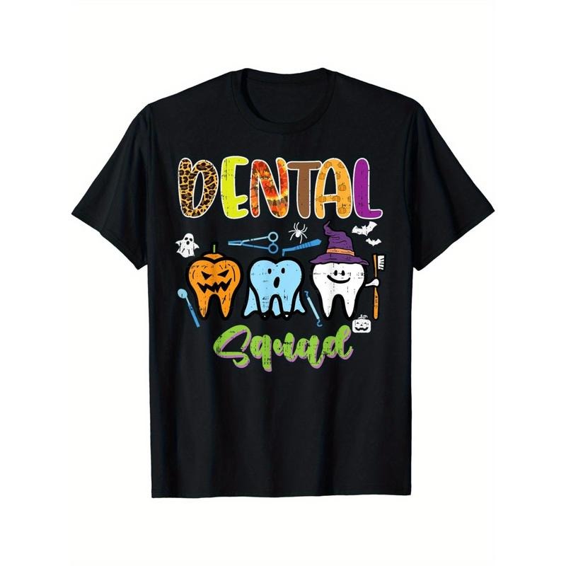 Leopard Tooth Squad Funny Teeth Halloween costume Dentist T-shirt Made in USAstyle{n002}2