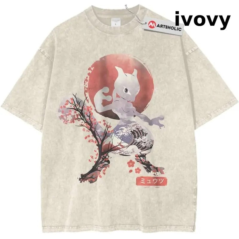 Mewtwo Shirt, Pokemon Shirt, PKM Shirt, Anime Shirt, Vintage T-Shirt