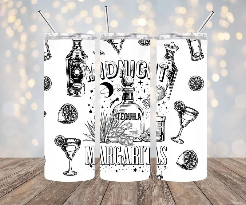 Midnight Margaritas 20 oz stainless steel tumbler