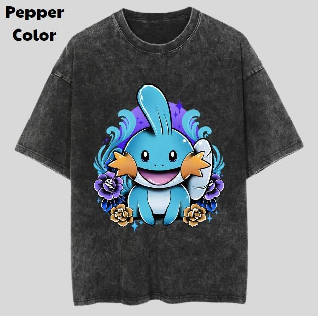 Mudkip Vintage Tee, Mudkip T-Shirt, Pokemon Graphic Tees, Pokemon Shirt, Unisex Anime Shirt, Menswear Womenswear Streetwear