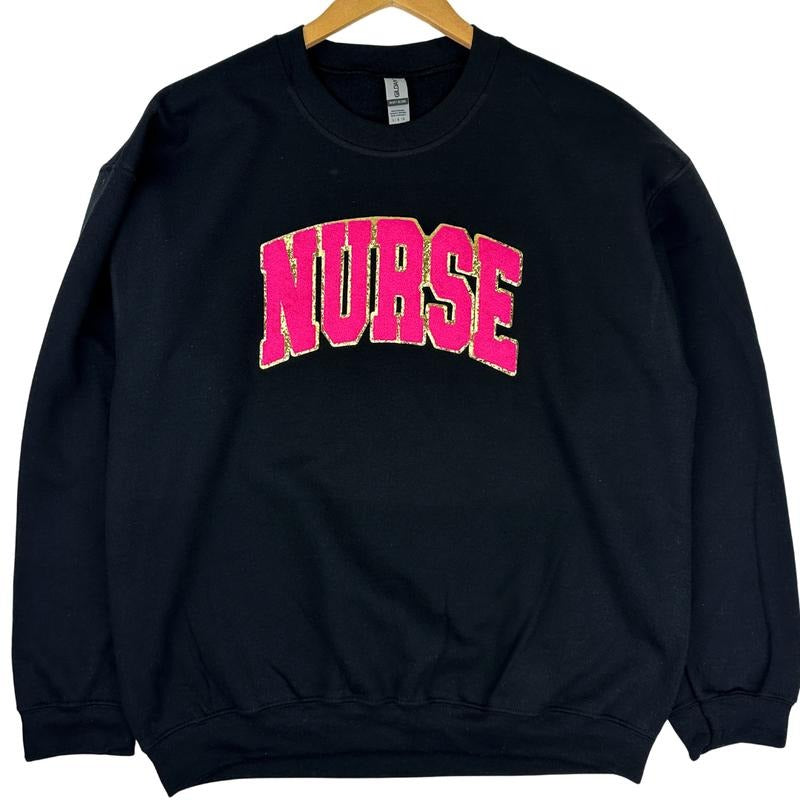 NURSE Chenille Patch Sweatshirt