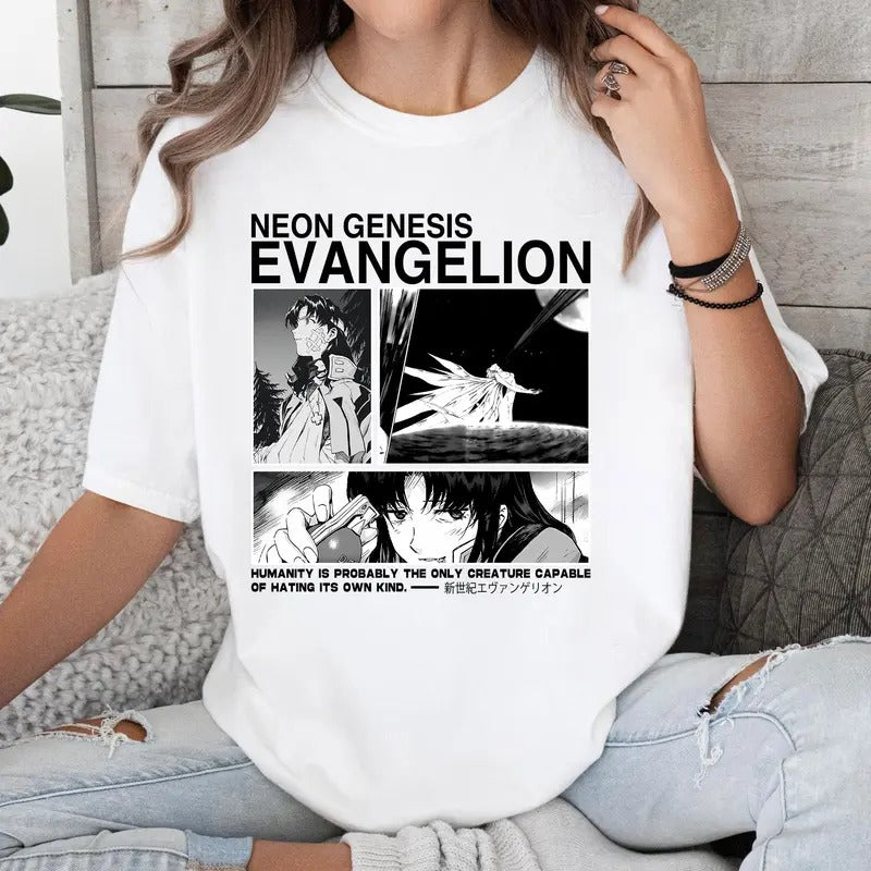 Neon Genesis Evangelion Ayanami Rei Anime Lover Shirt Crewneck Hoodie Comfort Cotton