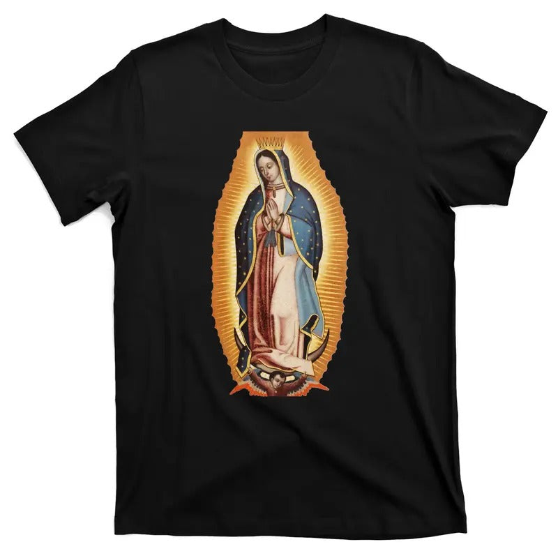 Our Lady De Guadalupe Lady of Guadalupe Mary Mother Of God Christian Catholics Rosary T-Shirt