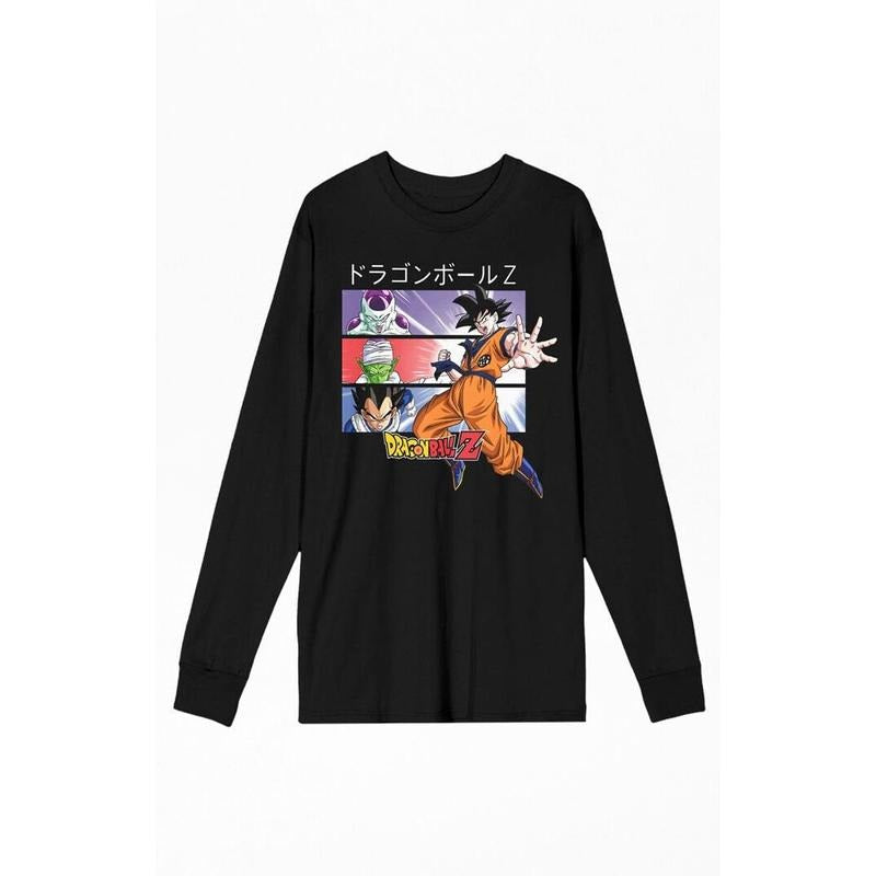 PacSun Men's Dragon Ball Z Anime Long Sleeve T-Shirt - Multicolor