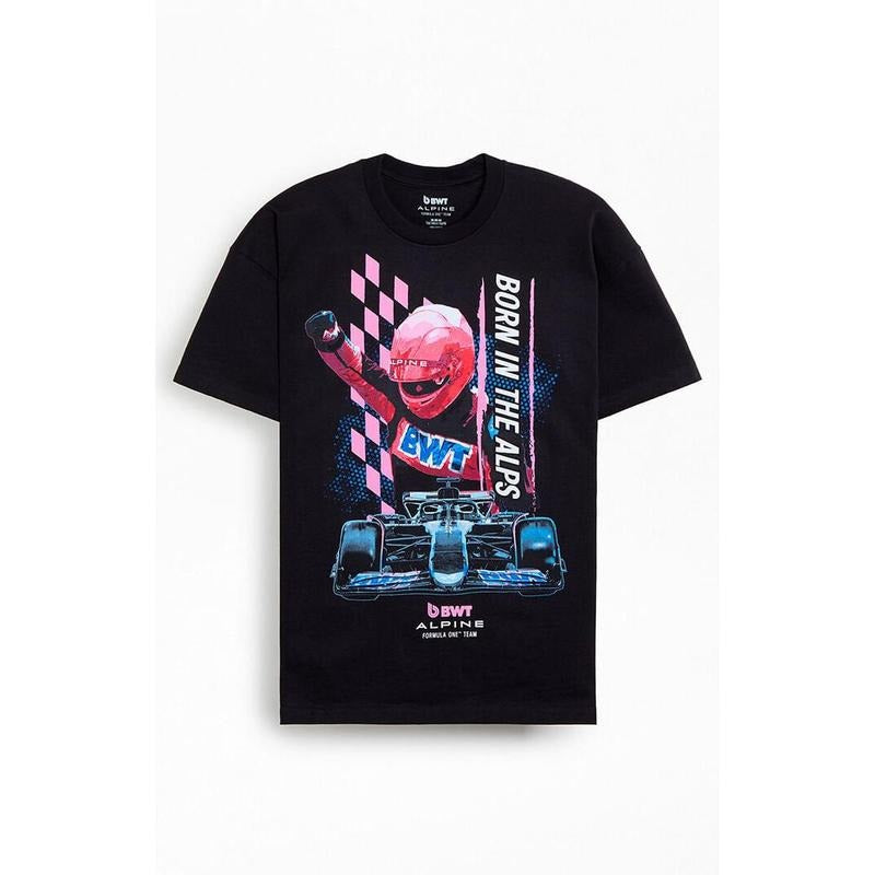 PacSun Men's Flag Team Driver Formula One Team T-Shirt - Multicolor