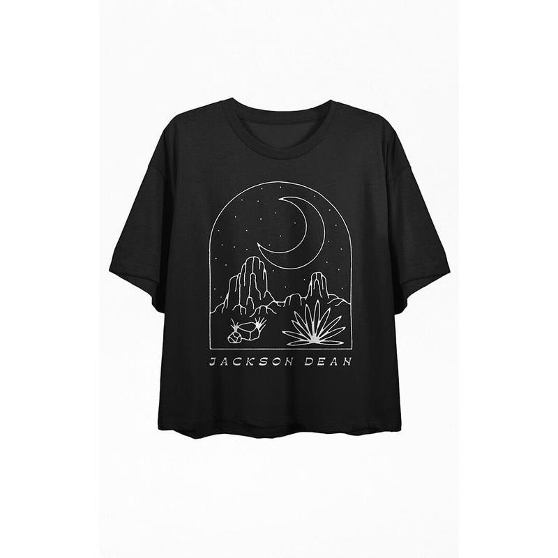PacSun Women's Jackson Dean Desert Night Scene Cropped T-Shirt