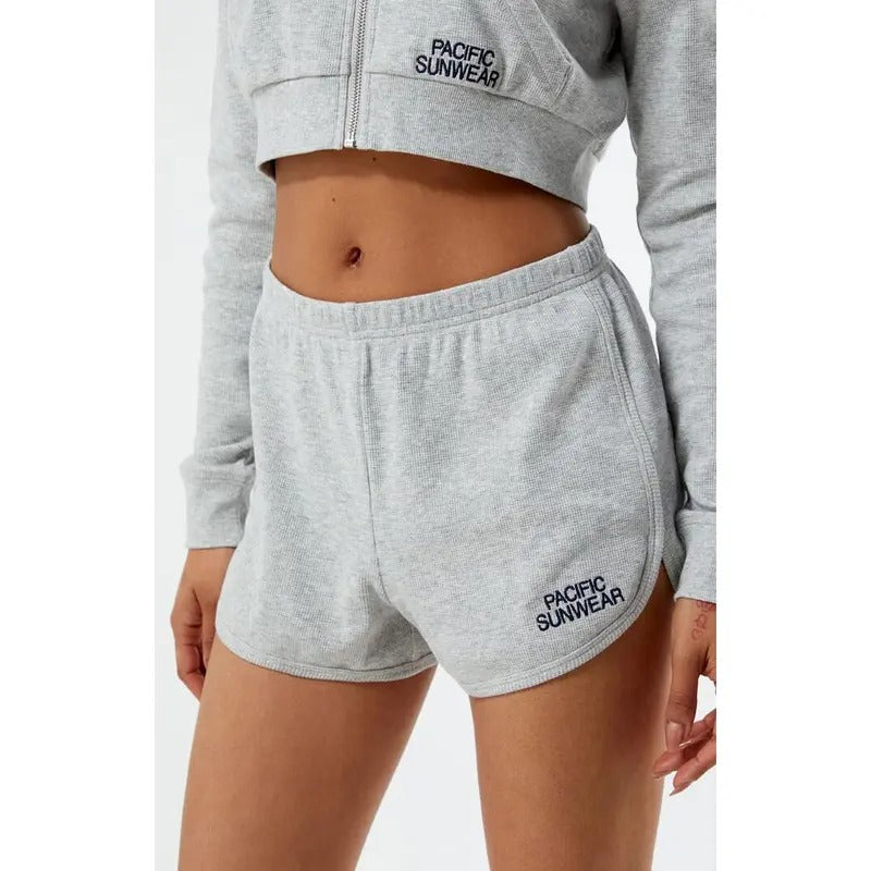PacSun Women's Pacific Sunwear Waffle Knit Relaxed Shorts