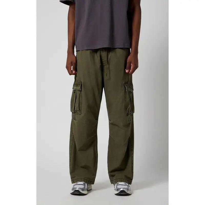 Pacsun Men's Olive Ripstop Extreme Baggy Cargo Pants