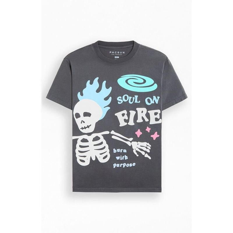 Pacsun Men's Soul On Fire Boxy T-Shirt