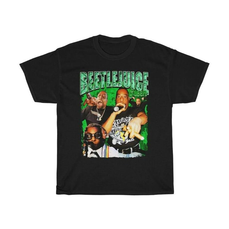 Retro Beetle juice Lester Green T Shirt, Funny Classic 90s Graphic Tee, Unisex, Gift For Her Him Vintage Bootleg, Y2k 90s Fansstyle{n002}2