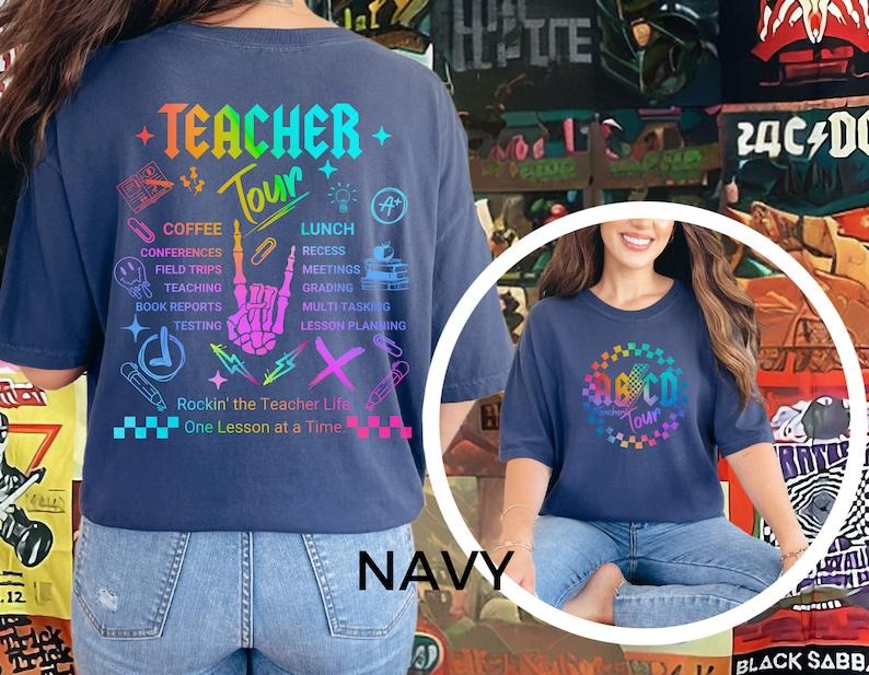 Retro Teacher Tour Shirt, ABCD Teacher Tour Shirt, Gift For Teacher, Teacher Gift, Back To School Shirt, End Of Year Shirt T-shirt, sweater and Hoodie