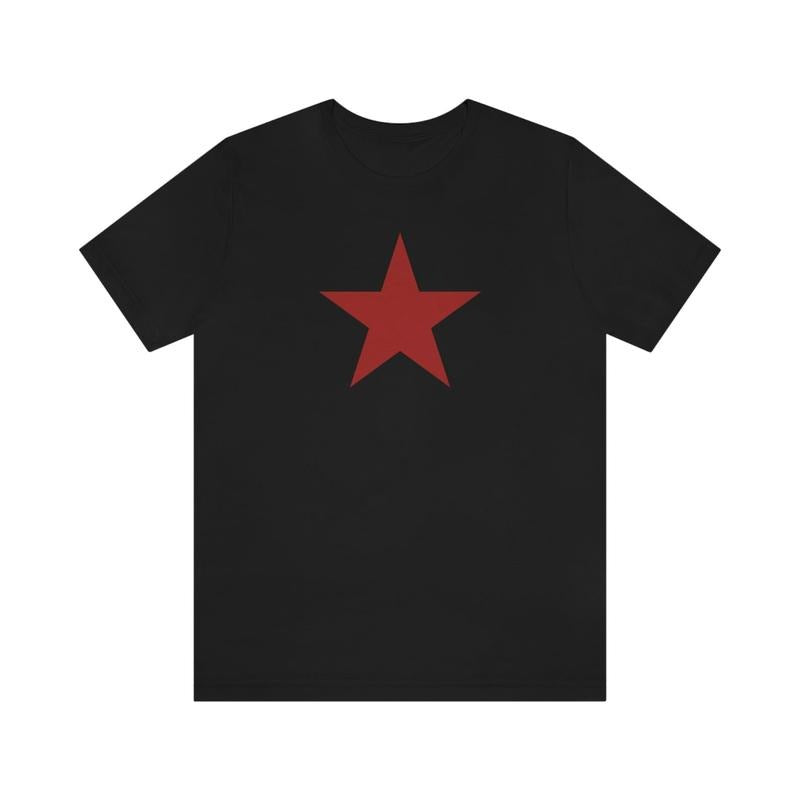 Retro Y2K Red Star T-shirt, Grunge Streetwear, Cute Pretty Tee, 2000s 90s, Unisex - Men & Women's Tee Crewneck Shortsleeve