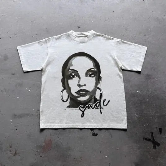 Sade Adu Graphics Print Vintage T-Shirt, Y2k Shirt, Unisex T-Shirt, Gift For Men Women