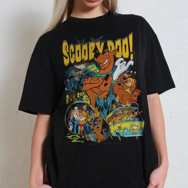 Scooby Doo T Shirt, Halloween Scooby Doo Shirt, Horror Cartoon Movie Tee, Spooky Season, Unisex Short Sleeve Tee Top Womenswear