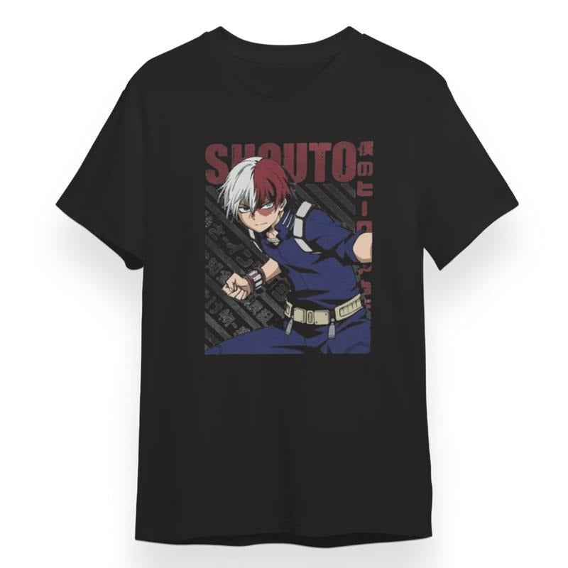 Shouto Todoroki Tee , Shouto Todoroki Tshirt , Unisex Tshirt , Gift For Birthday , Gift For Man And Gift For Women Menswear Top Underwear Streetwear Tropical Casual Shortsleeve Operator
