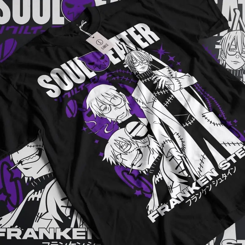 Soul Eater Maka Albarn Shirt, Soul Eater Shirt, Soul Eater Franken Stein, Anime Shirt, Anime Clothing, Maka Albarn T Shirt, Cotton Menswear