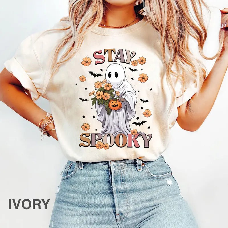 Stay Spooky Halloween shirt Tee, Halloween gift shirt. Funny tee for Spooky Season! Holiday Apparel