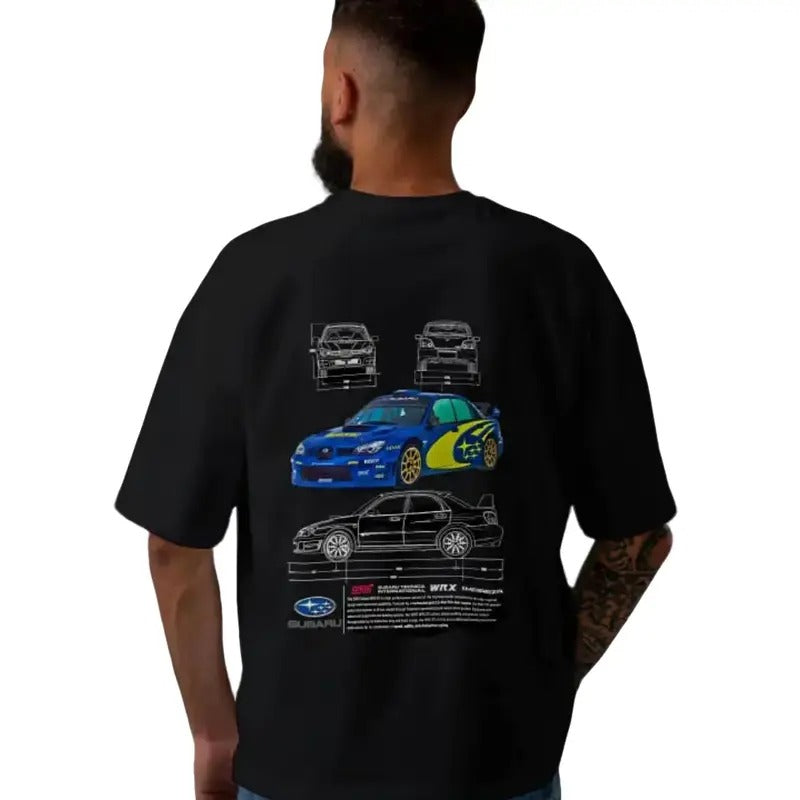 Subaru WRX STI Oversized Tee, Subaru Tshirt, Subaru WRX STI tshirt, Sports Car Tshirt, Subaru WRX STI Merch, Subaru Merch,Sprots Car Merch, Graphic Tee, Gift for fan, Gift for him, Gift for her Menswear Top Menswear Top