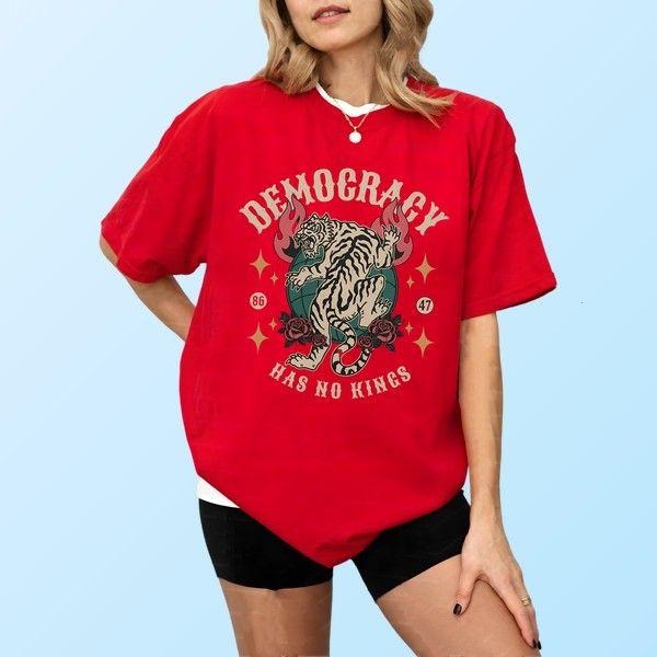 Subtle 8647 No Kings In America Subtle T-shirt Adventure Tee For Outdoor Enthusiasts