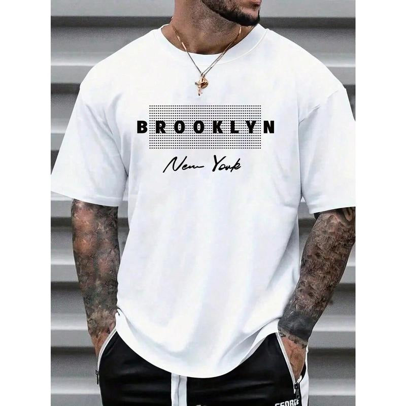 Men's Plus Size Casual Basic Short Sleeve T-Shirt For Spring/Summer Made in USA