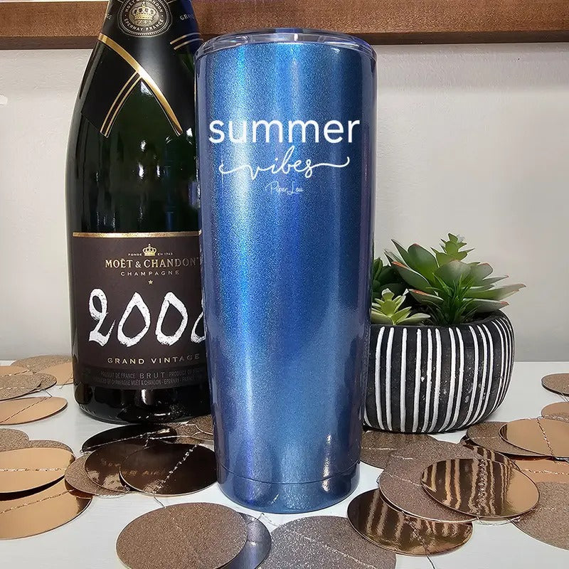 Summer Vibes Laser Etched Tumbler