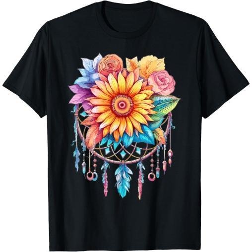 Sunflower Dream Catcher T-Shirt Made in USA