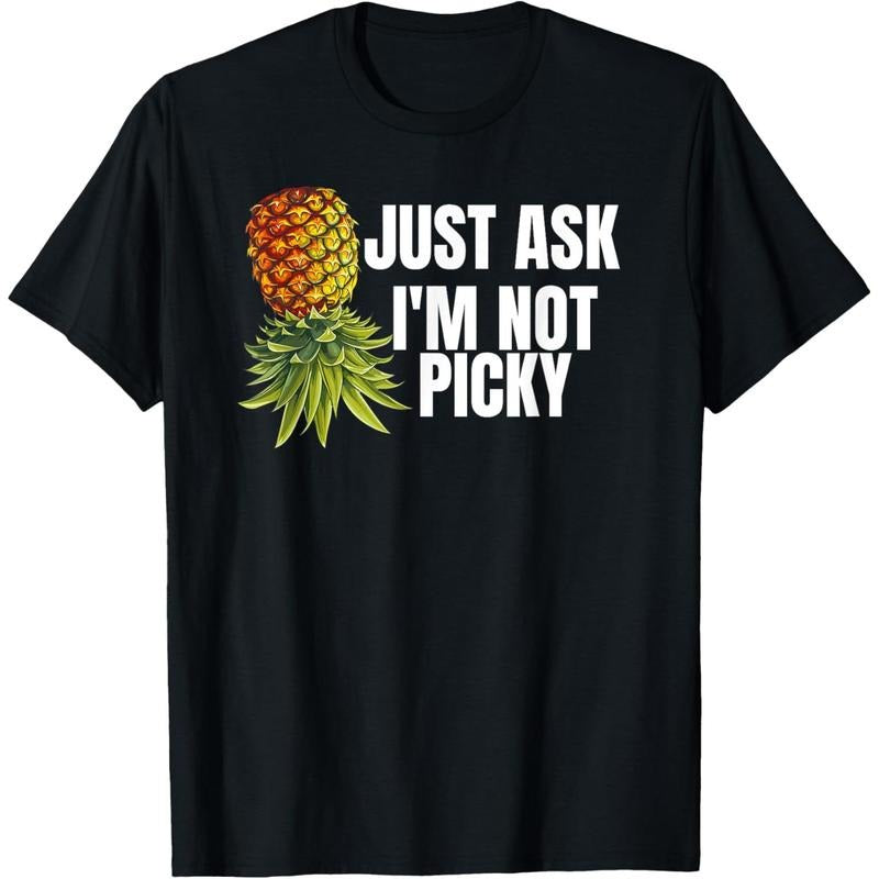 Swinger Party Funny Embarrassing Upside Down Pineapple T-Shirt made in usa