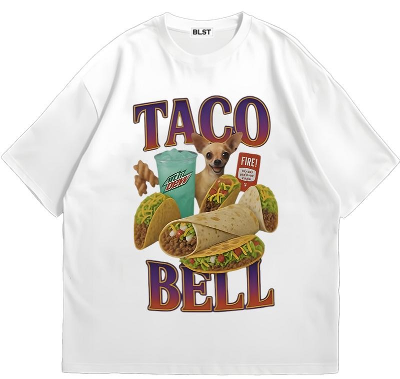 Taco Bell T-Shirt Comfy T-Shirt for Nature Lovers Soft Cotton Fabric Trendy, Viral, and On-Point