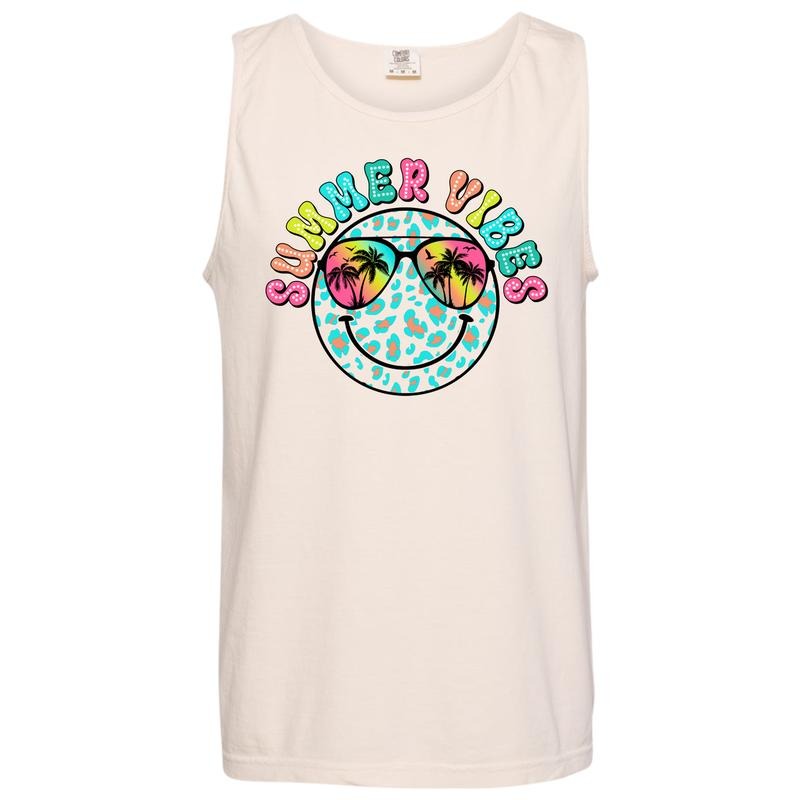 Tank Top - Neon Summer Vibes Comfort Colors Tank Top 'NLB'