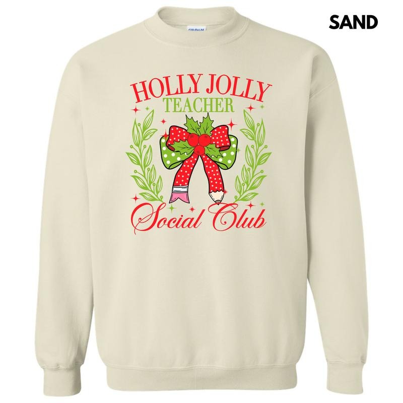 Teacher Holly Jolly Club Sweatshirt 'NLB'