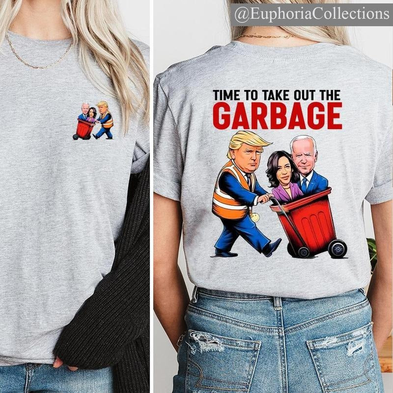 #Trump Time To Take Out The Garbage Shirt, Garbage For #Trump Cotton Top , Global Trending Outfits