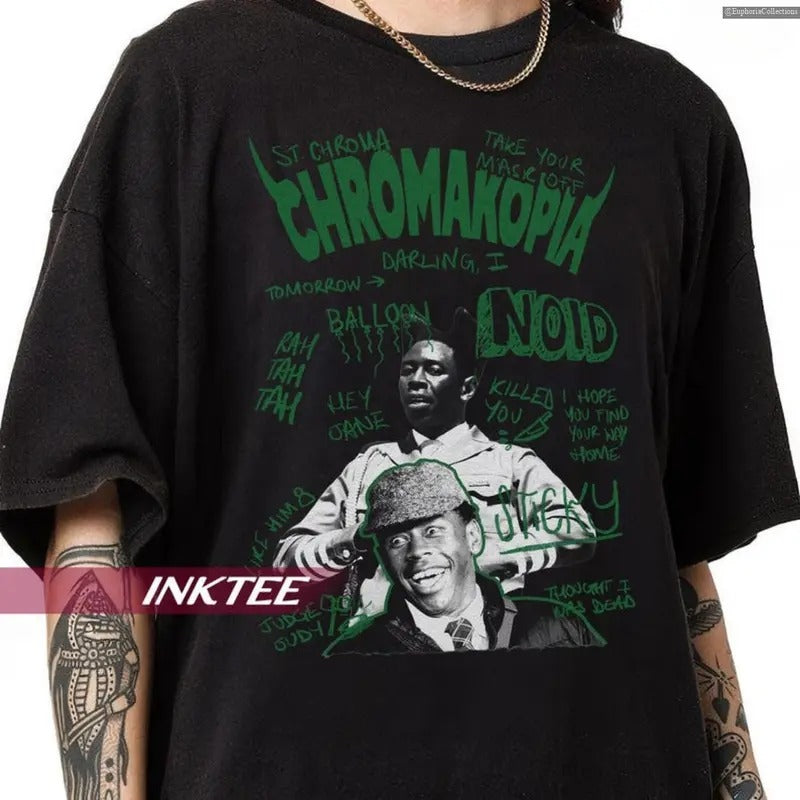 #Tyler The Creator Chromakopia Shirt, Hip-Hop T-Shirt, Call Me If You Get Lost Streetwear Vibe Bootleg Shirt , Global Trending Outfits