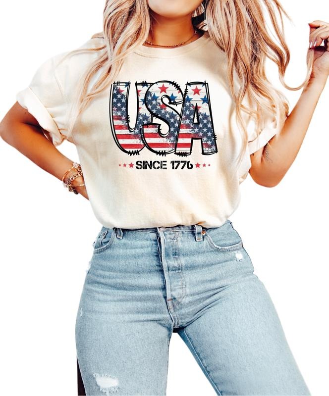 Usa Since 1776 Shirt, Fourth Of July Shirt, Usa Shirt, America Shirt, Patriotic Flag Shirt, Independence Day Shirt, Usa Tee, Unisex T-Shirt, Gifts For Women Her, Short Sleeve Tee Shirt, Gifts For Birthday