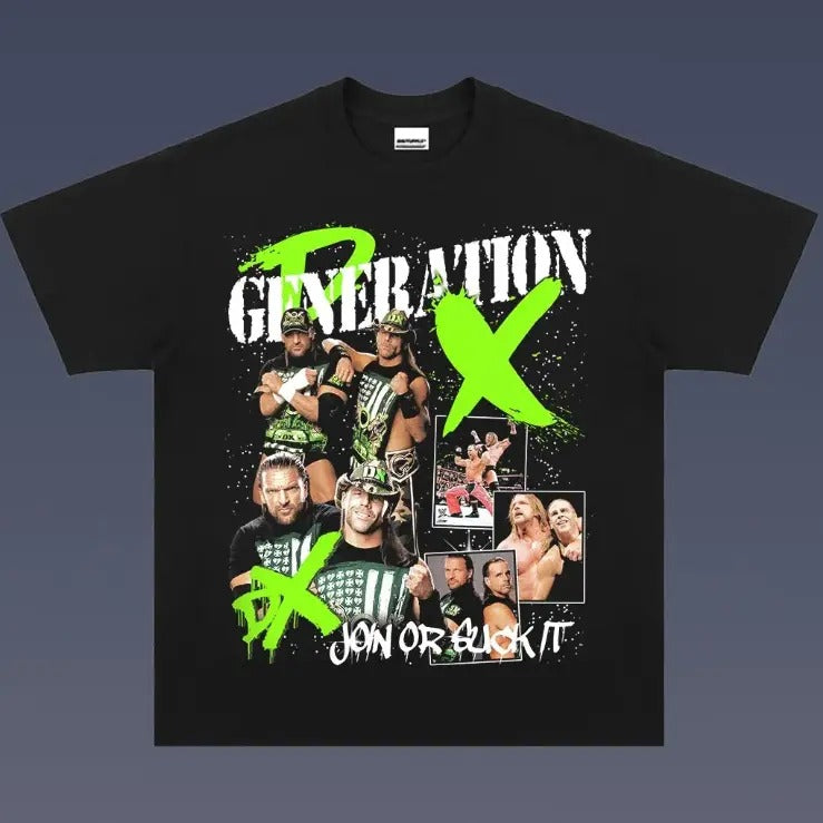 VINTAGE TEE | D-GENERATION X, Prints Vintage T-Shirt, Wrestler Shirt, WWE Shirt, Graphic Tee, Unisex T-Shirt, Gift For All Top Menswear