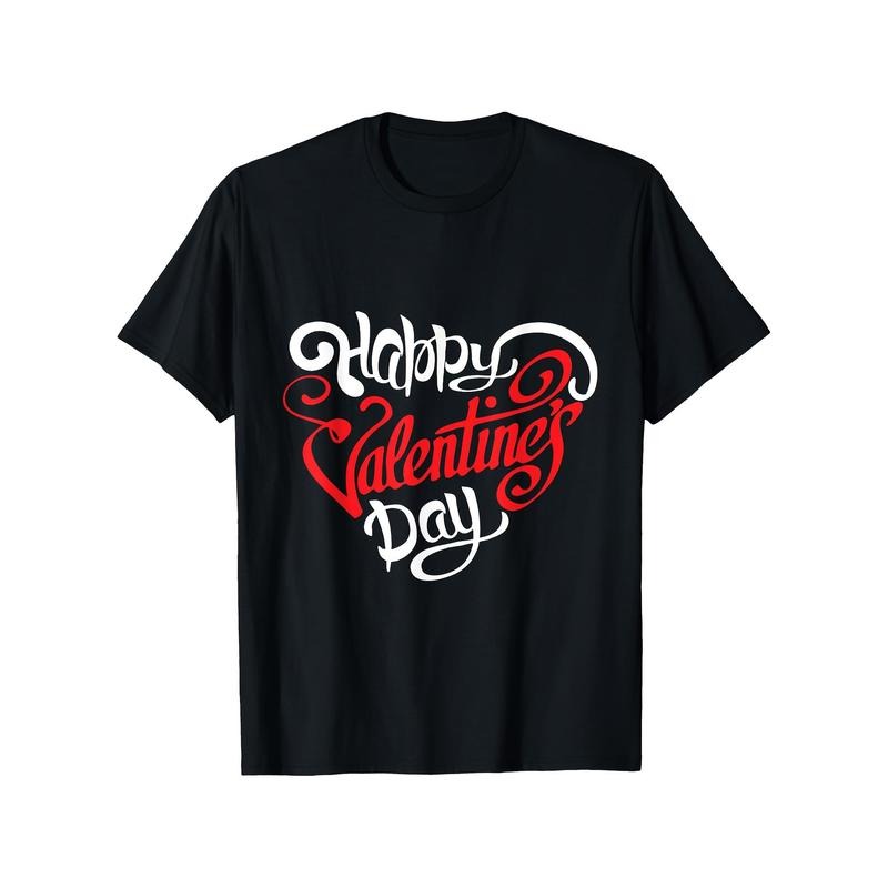 Valentine's Day Sweetheart Gift - 100% Cotton T-Shirt, Soft & Comfortable, Stylish Boho Print, Perfect for All Seasons made in usa