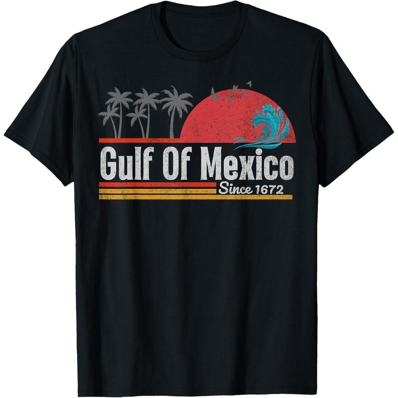 Vintage Gulf of Mexico Est.1772 Graphic T-Shirt made in usa
