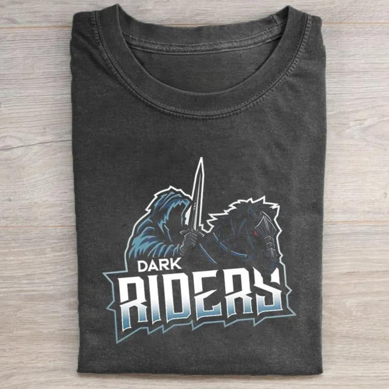 Vintage Nazgul Dark Riders Graphic Tee - The Lord of The Rings Movie Shirt - JRR Tolkien - Ringwraiths - Middle Earth - Crewneck - Casual Men's Top