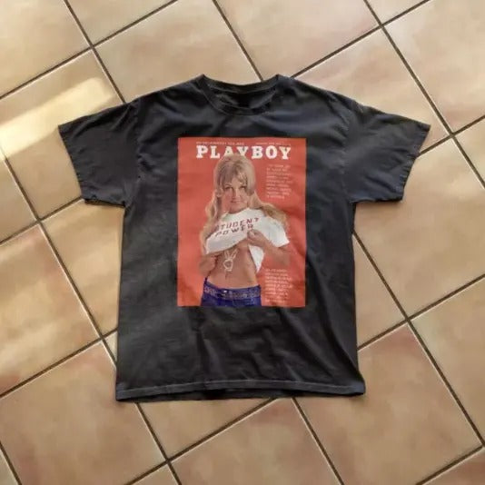 Vintage Playboy Ad With Sexyyy Girl On The Front T-Shirt, Unisex T-shirt, Y2k Shirt, Gift For Men Women