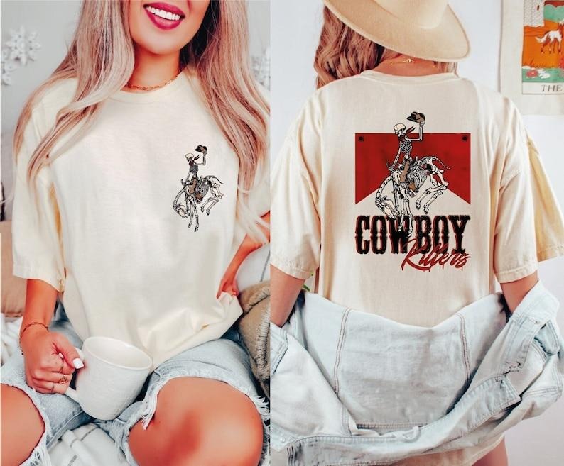 Western Cowboy Shirt, Marb0r0 shirt Cowboy Skeleton Tee, Western Skeleton Tee, Western Rodeo Shirt, Gift For Her T-shirt, sweater and Hoodie vintage shirt