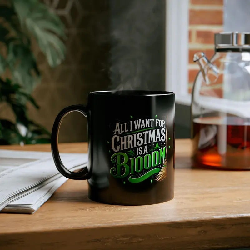 Wicked Musical Mug All I Want for Christmas is a Broom Theater Fan Gift
