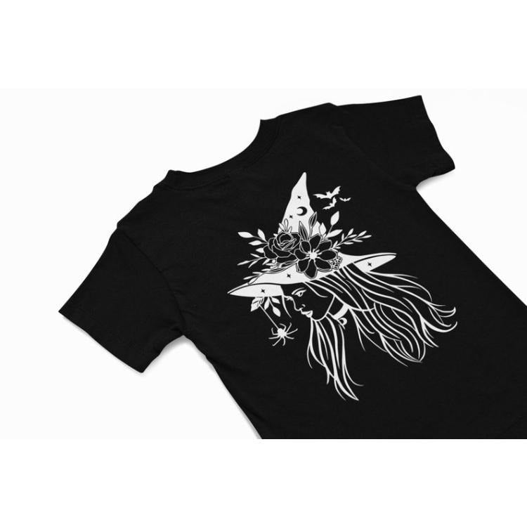 Witch T-Shirt, Halloween party t shirt, Spooky T shirt, Witchy tee, Wiccan t shirts, Halloween custom t shirt, Fall witchy apparel gift Made in USA