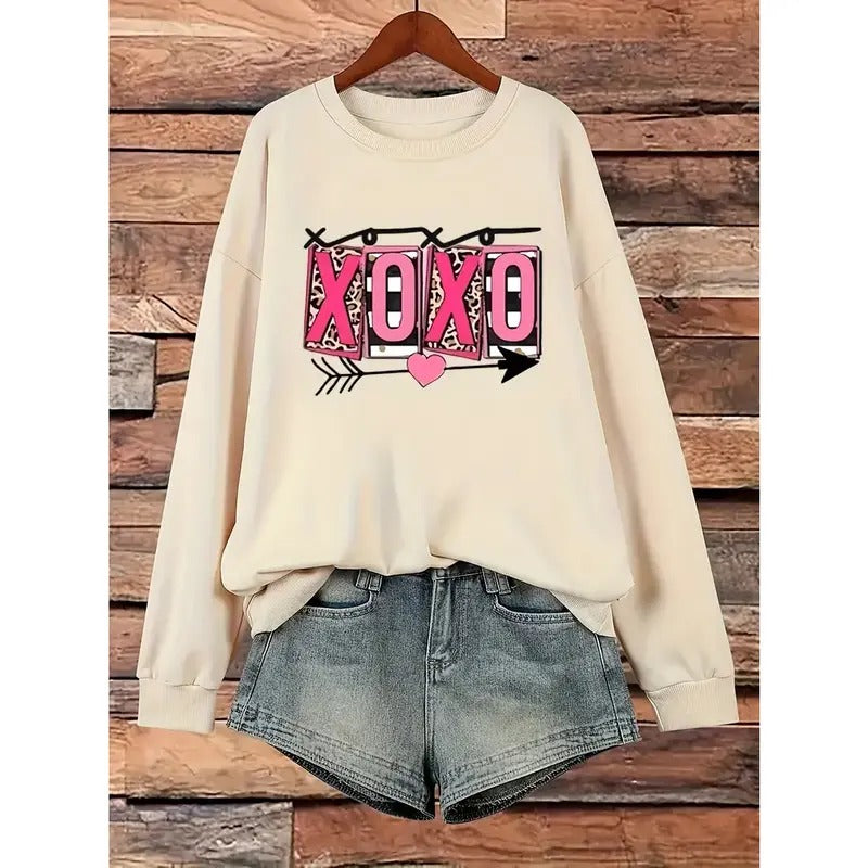 Women's Valentine's Day Sweatshirt, XOXO The Original Love Letters, Jesus Sweatshirt, Bible Verse Shirt, Christian Sweatshirt, Religious Valentine, Jesus Lover Gift,XOXO Tshirt, Hodie and Sweater, T-Shirt