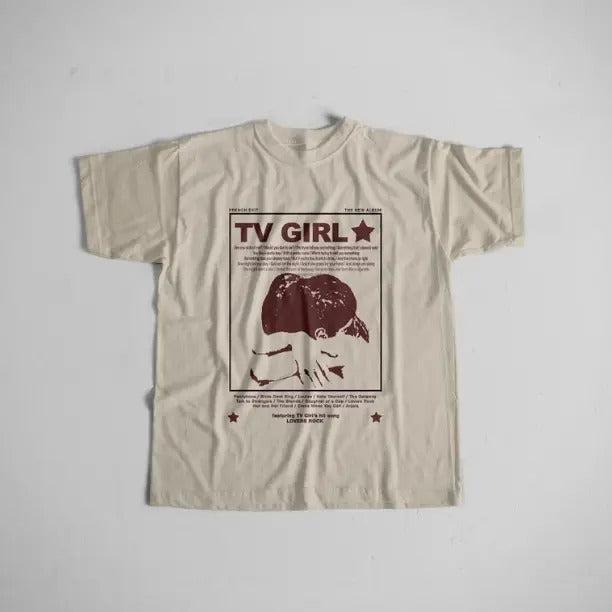Y2k Tv Girl Lovers Rock Song T-Shirt, Vintage Graphic Tees Gothic Grunge Y2k Emo Scene Amity Affliction Style Clothes Men Women Streetwear