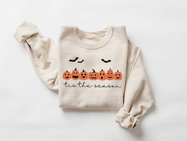 is The Season Halloween Sweatshirt,Halloween Sweatshirt,Spooky Season,Coffee Shirt,Halloween Gift